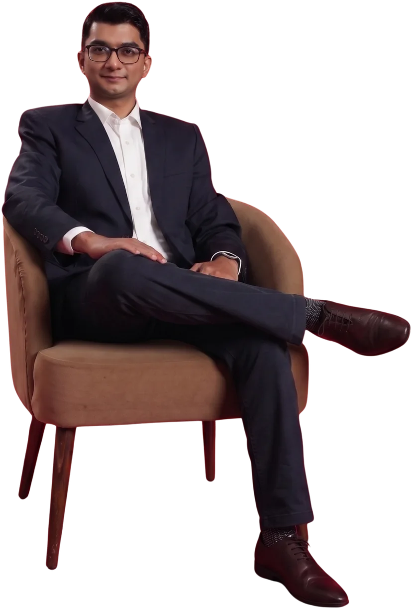 Dr Kunal Patankar, seated portrait